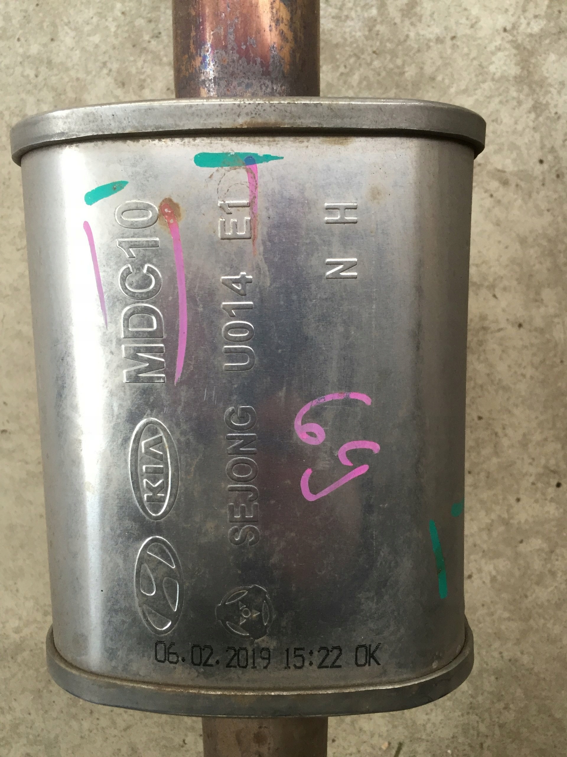 HYUNDAI TUCSON III 2019 1.6 GDI WYDECH TŁUMIK RURA Producent części Hyundai OE