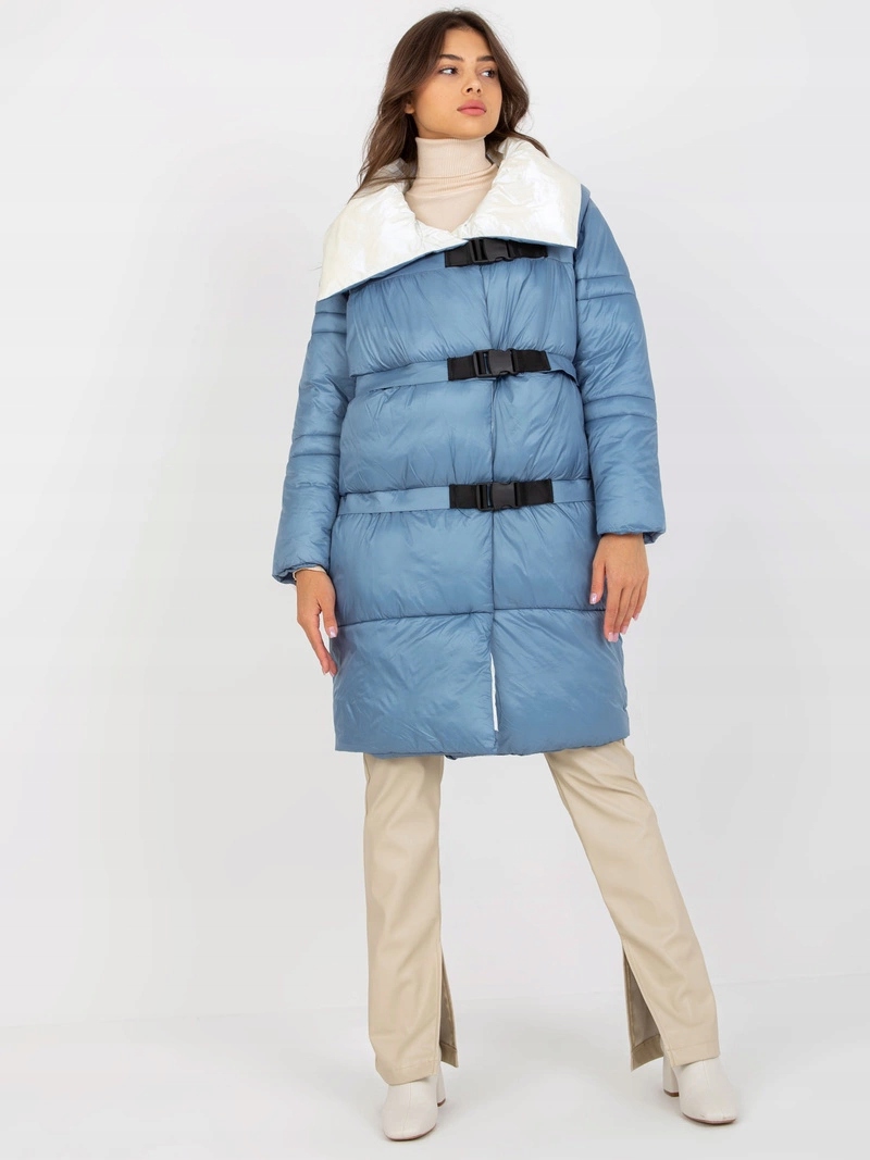 Péřová Bunda Vesta TR8139 Modrá L (40)