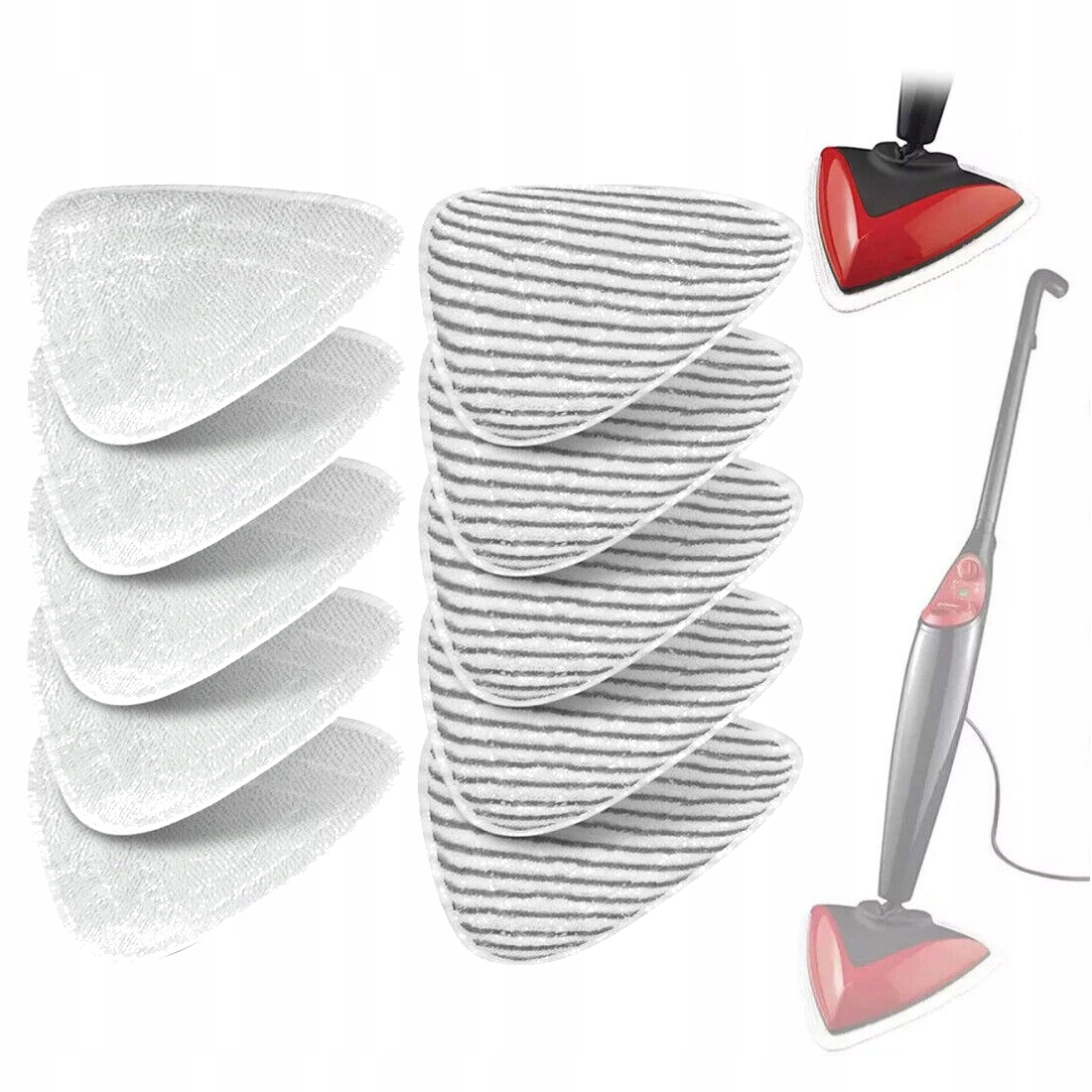 Levně 10 x Vložka Parního Mopu Náhradní Pro Vileda Steam Plus Mikrovlákno