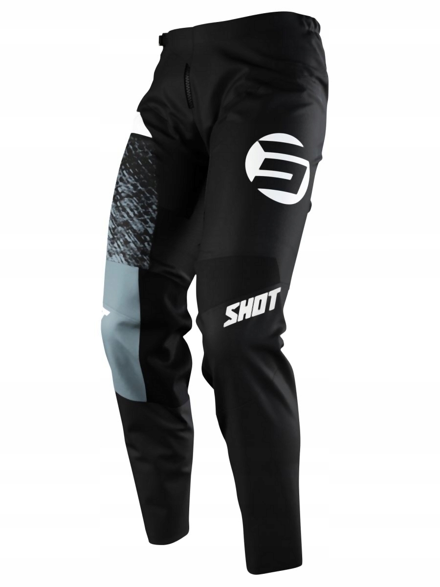 Shot Racing Výpredaj Moto Nohavice Devo Roll Black Farba Čierna/šedá/biela
