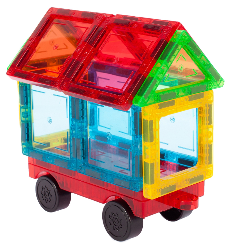 DUŻE KLOCKI MAGNETYCZNE KONSTRUKCYJNE 3D PANELE MAGNETIC TILES 45 elem. Marka Stator