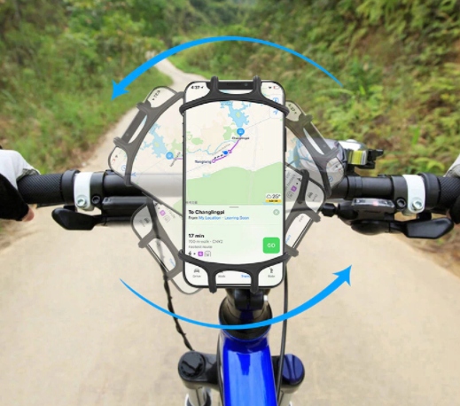 SILIKONOWY UCHWYT ROWEROWY NA TELEFON SMARTFON Model Silikon