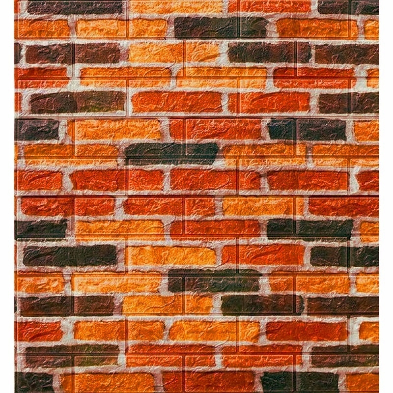 TAPETA CEGŁA SAMOPRZYLEPNA DIY NAKLEJKA OCHRONNY ODBOJNIK ŚCIENNY 77x70CM