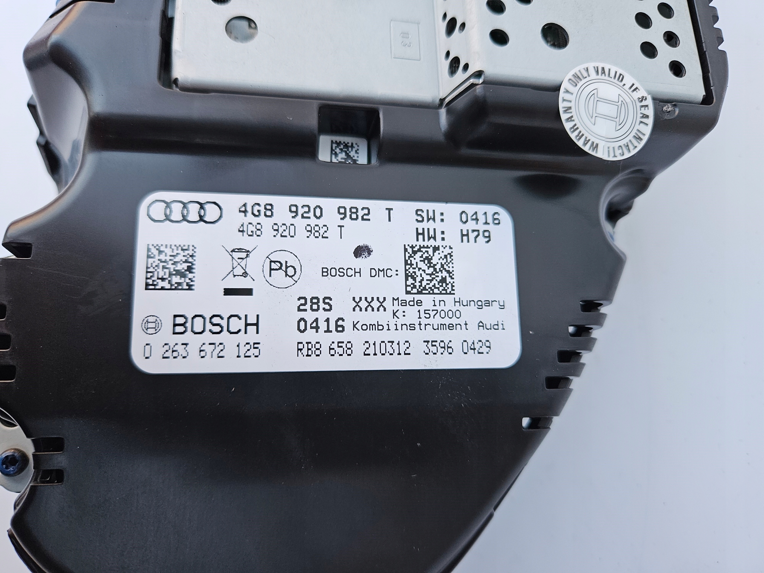 dials dials AUDI A6 C7 USA petrol 3.0 TFSI 3.0T