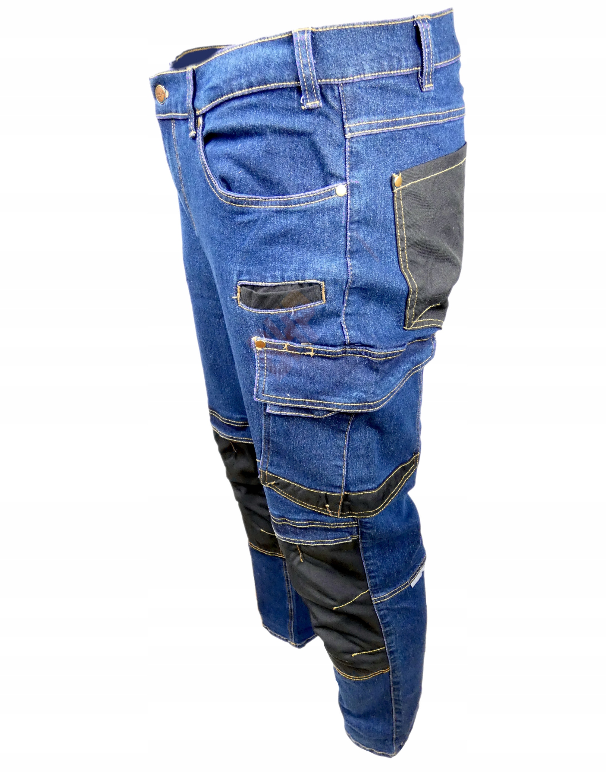 ELASTYCZNE rozciągliwe sPoDNiE ROBOCZE JEANS Rozmiar 52