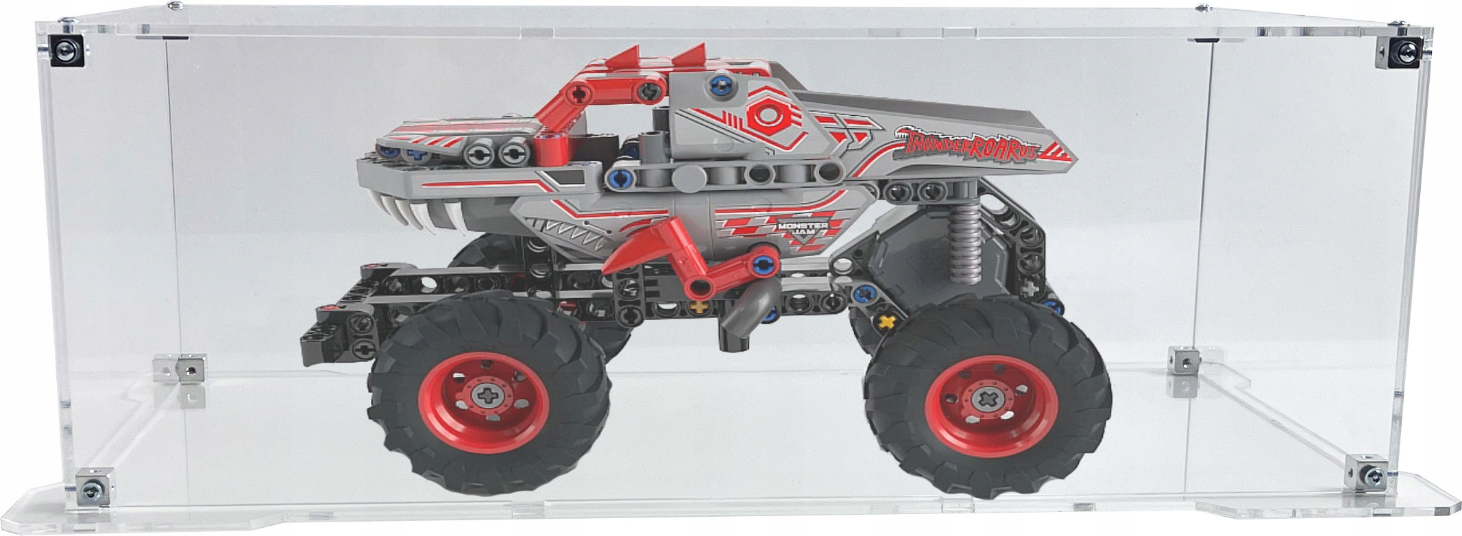 Vitrína s podstavcem pro stavebnici Lego 42200 Monster Jam ThunderROARus