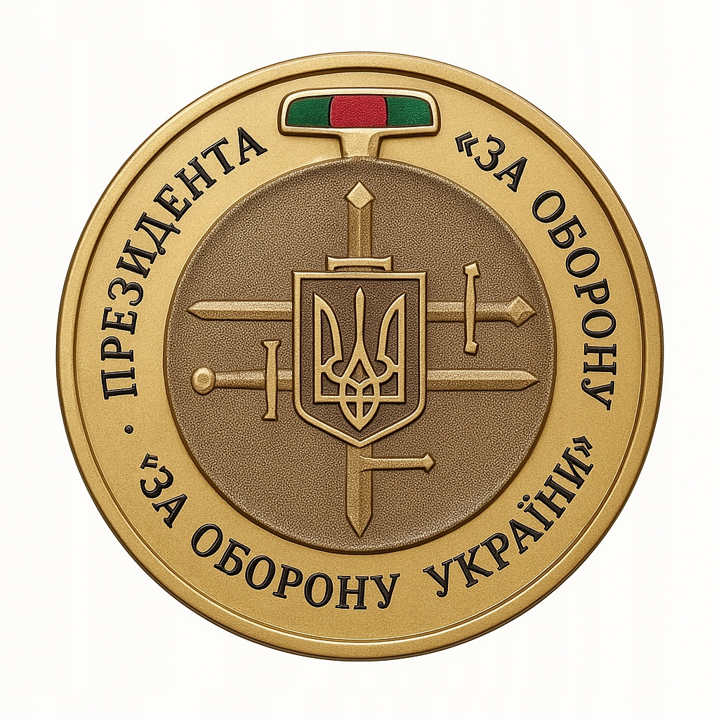 UKRAINA 10 karbowańców Order Za obronę Ukrainy 2025