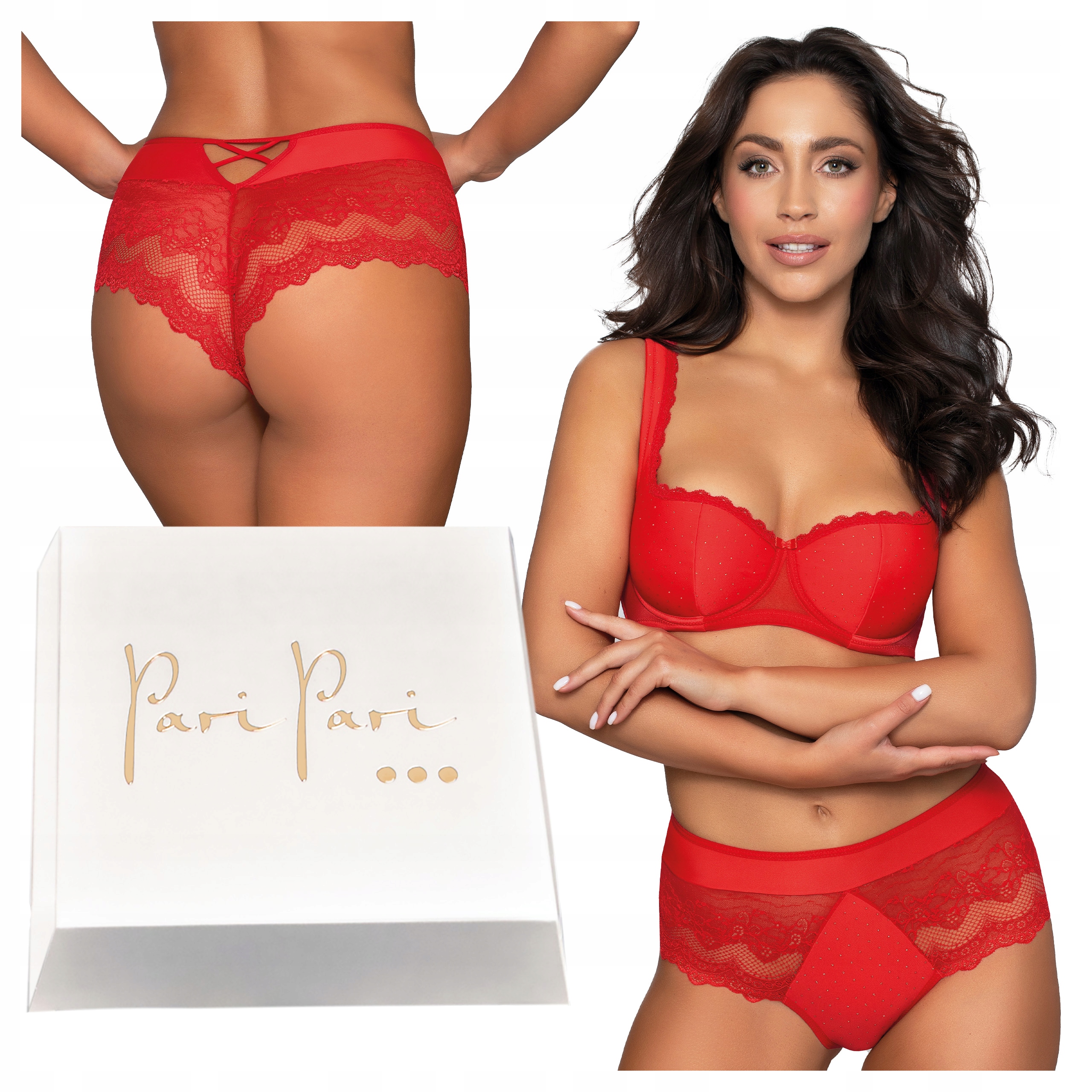 Komplet dámského spodního prádla Krajková podprsenka Vyztužené šortky jako Dárek