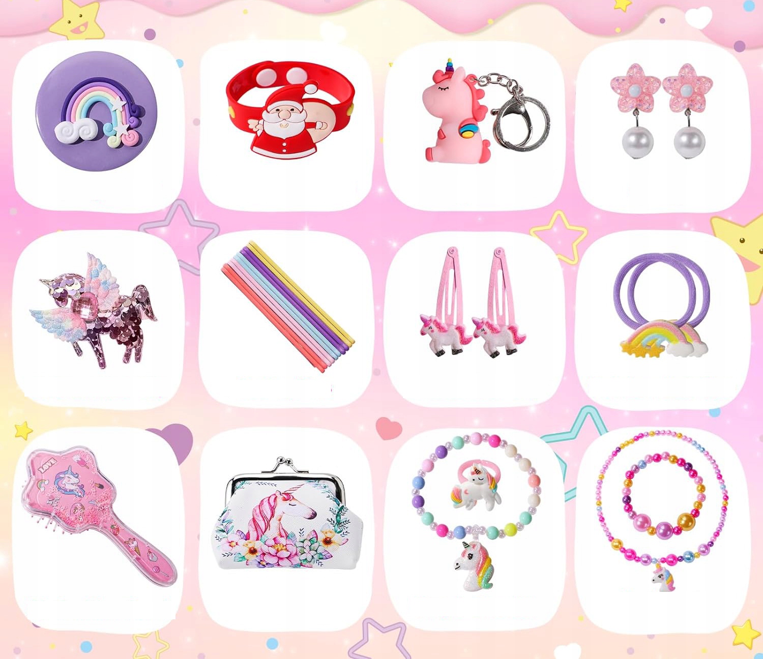 KALENDARZ ADWENTOWY BIŻUTERIA ZABAWKI PREZENT Marka inna