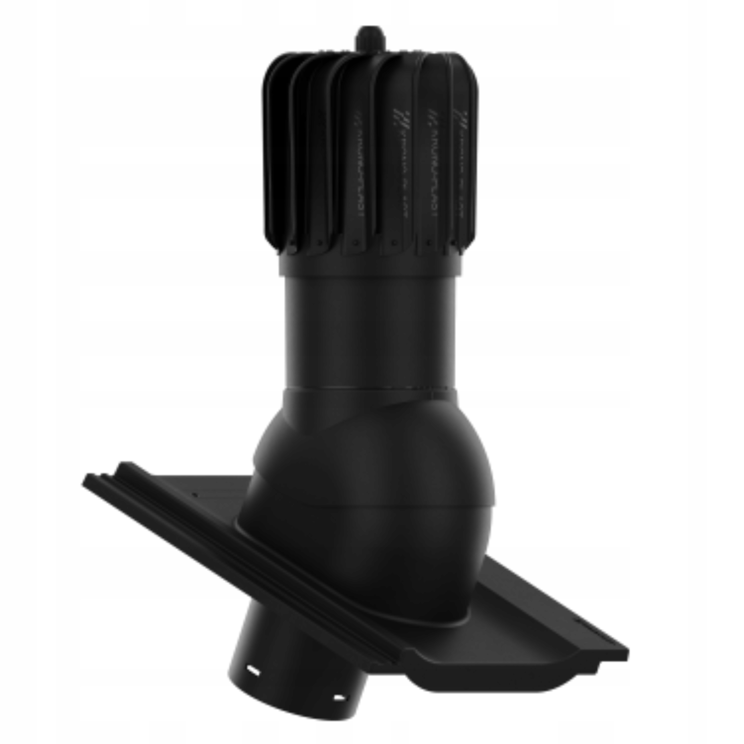 Větrací komín Otočný podlouhlý fi125 Creaton Kioto Černá Duratop