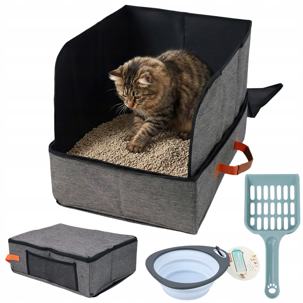 Toaleta Pro Kočky Se Zipem A Přídavnou Přihrádkou