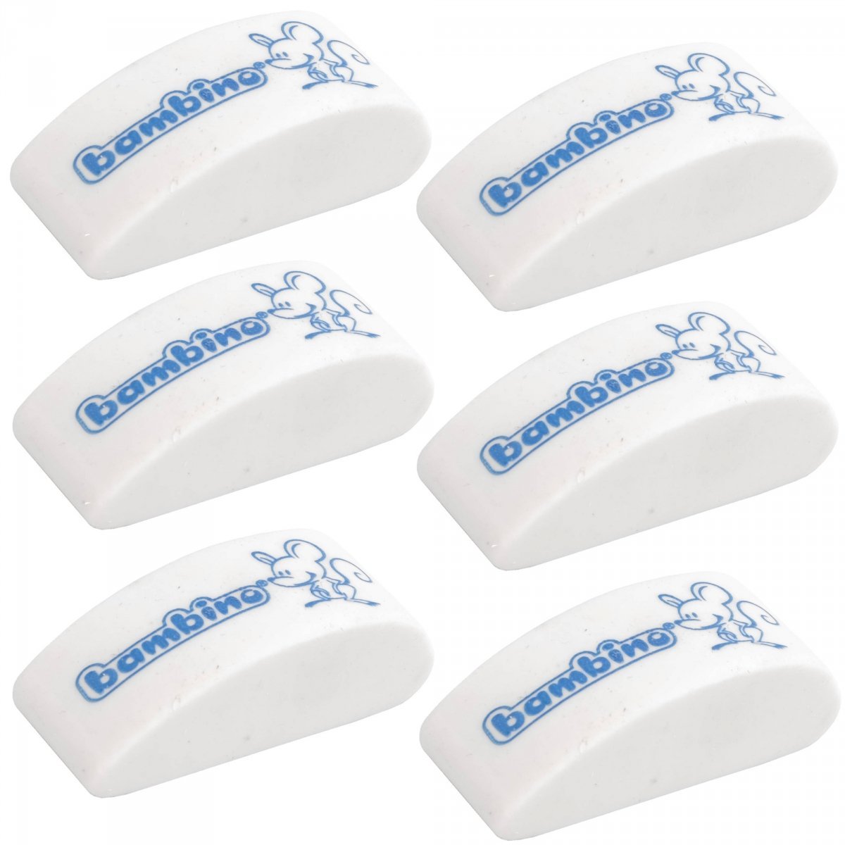 

6x Gumka Do Mazania Miękka Myszka Bambino