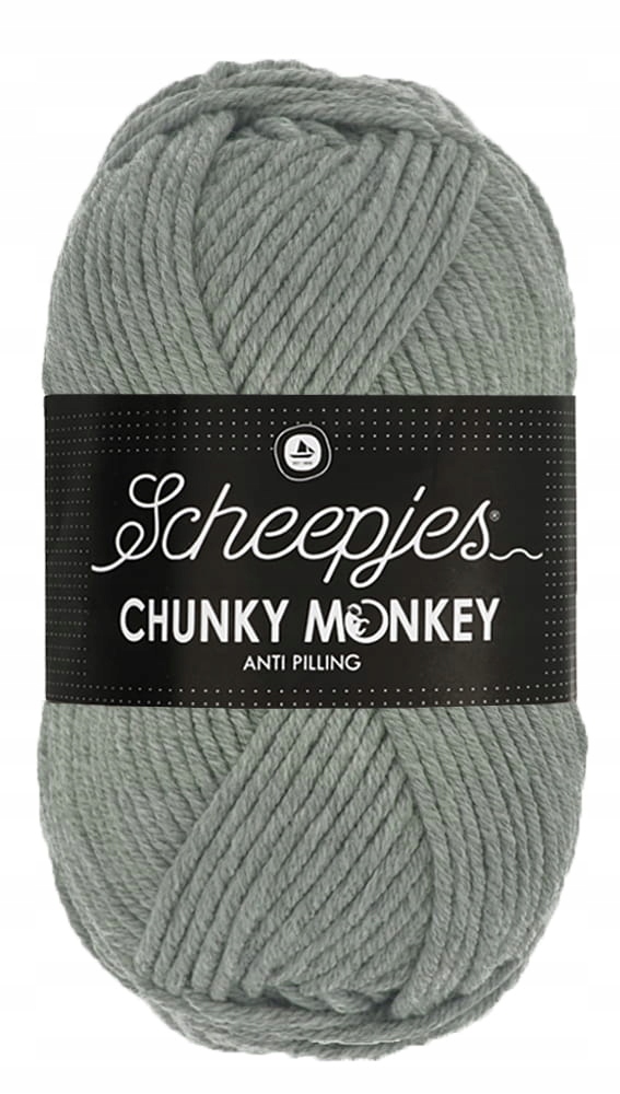 Włóczka Chunky Monkey 100 g 1099 średni szary