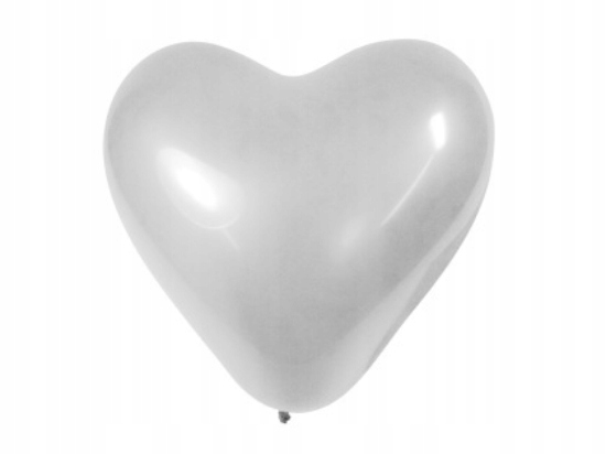 

Balony Serca białe 11'
