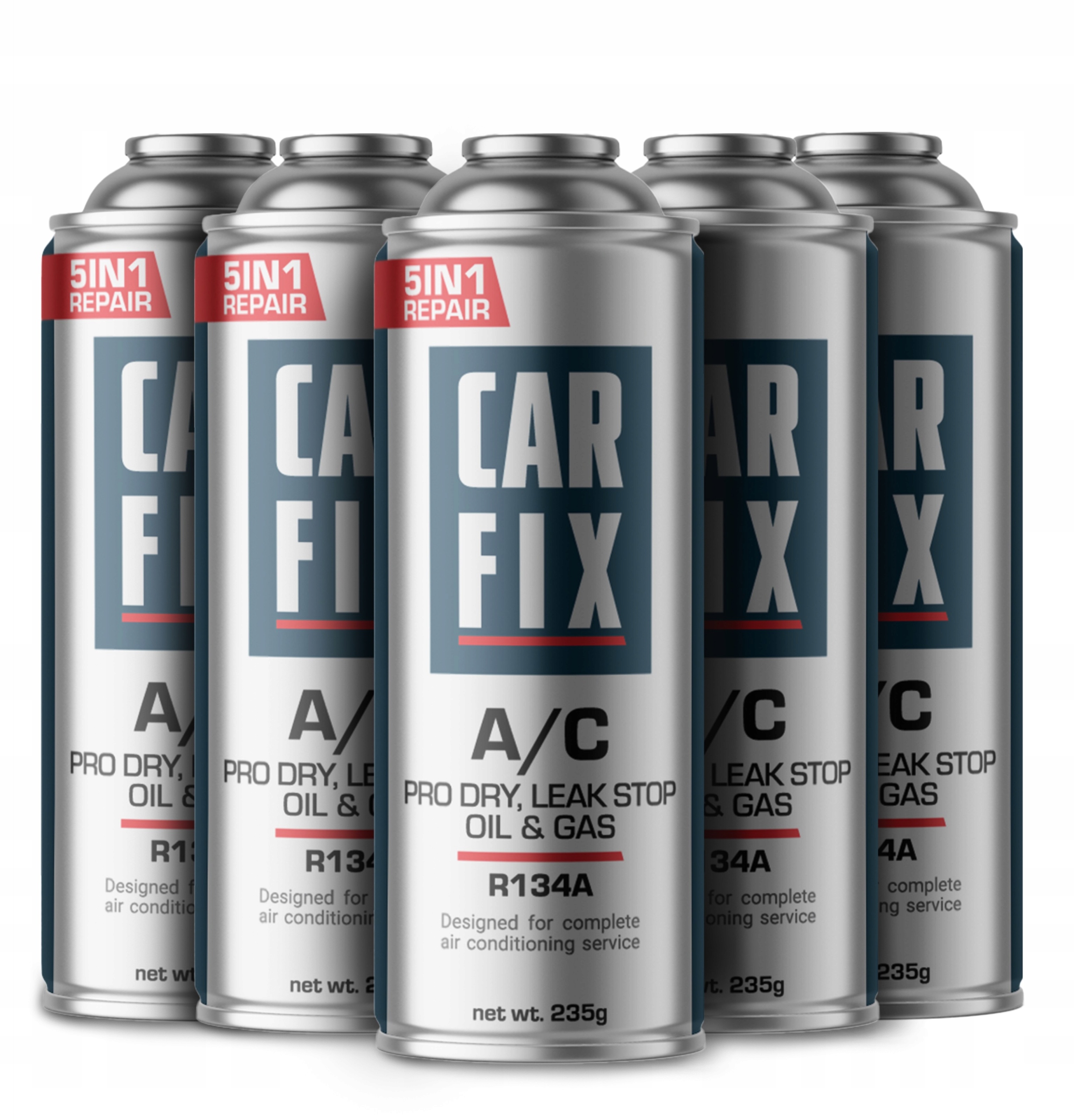 Carfix 5v1 – 5 x Chladicí Médium Plyn Pro Klimatizace Do Auta R134A