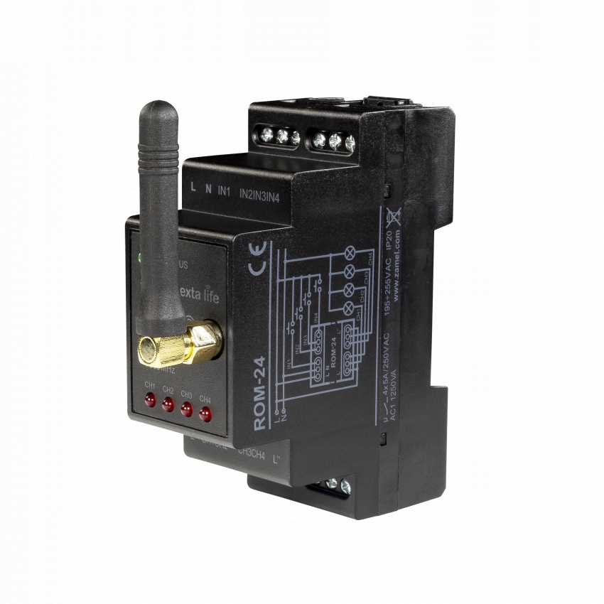 RADIOWY ODBIORNIK MODUŁOWY 4-KANAŁOWY ROM-24 Zamel Exta Life Marka Zamel