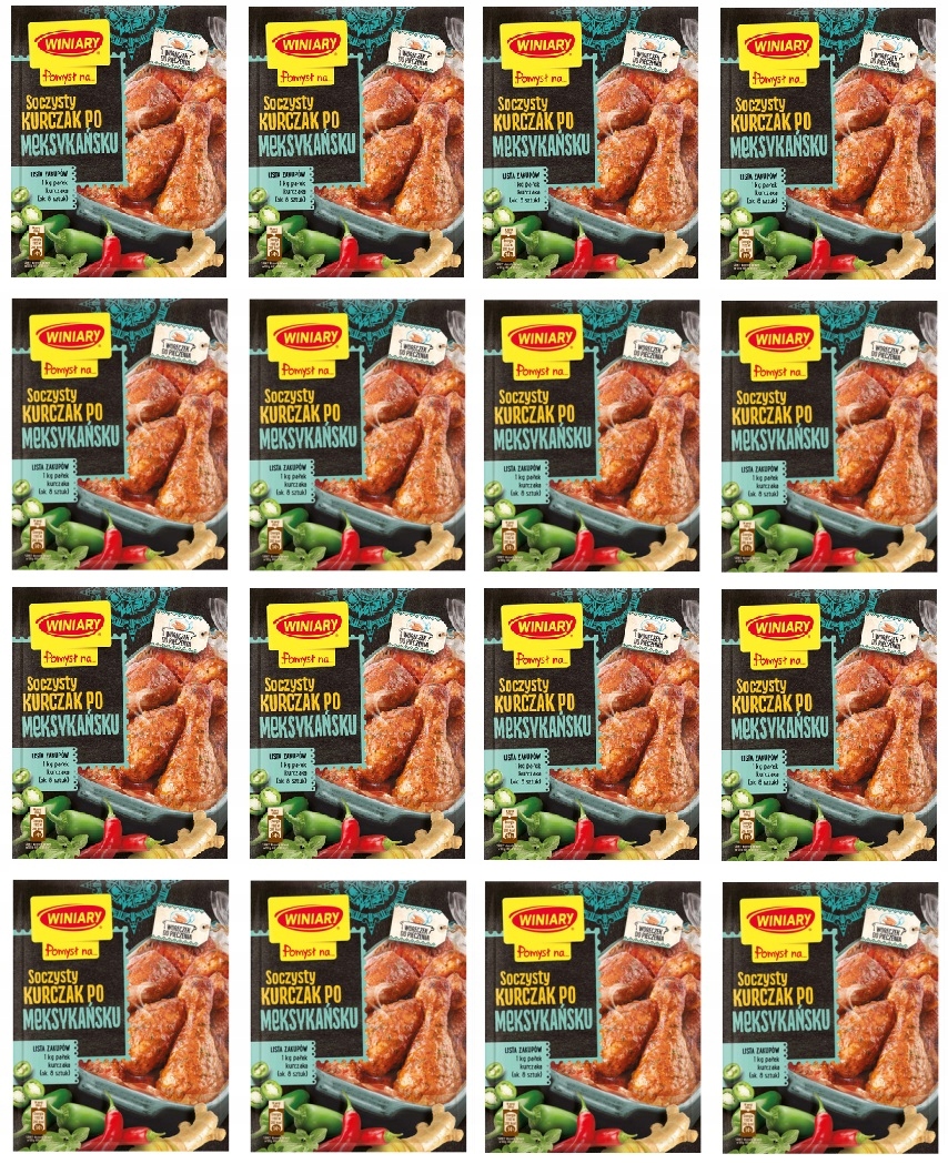 16x 38g Winiary Pomysł na... Soczysty kurczak po meksykańsku Karton