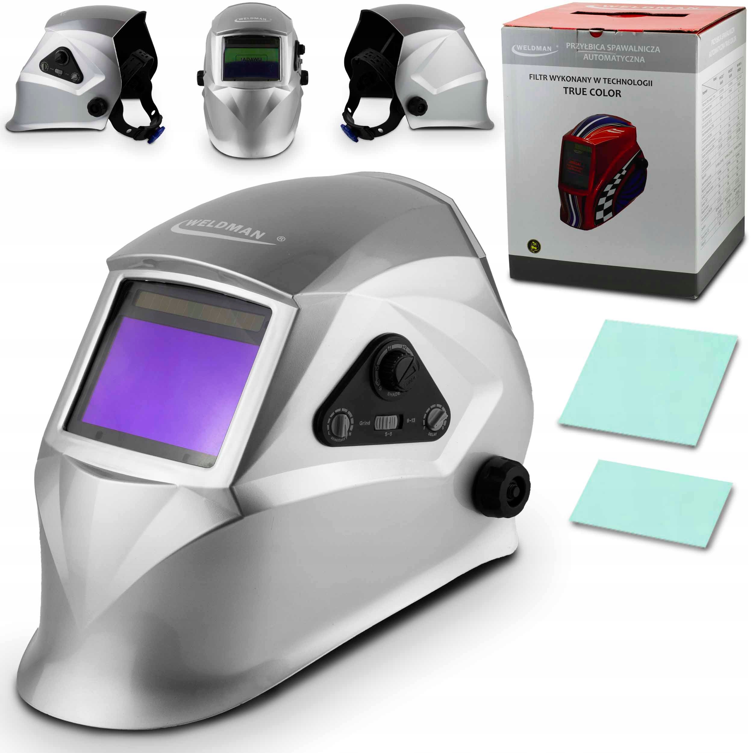 Weldman Przyłbica Automatyczna Maska Spawalnicza True Color WH-203 T Silver