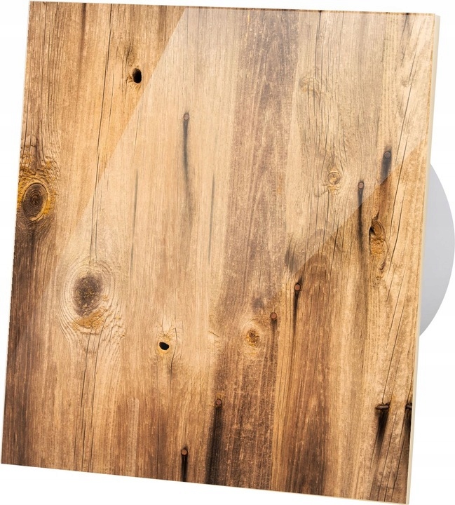 Koupelnový ventilátor dRim Ø 100 Ps vypínač tažný panel dřevo