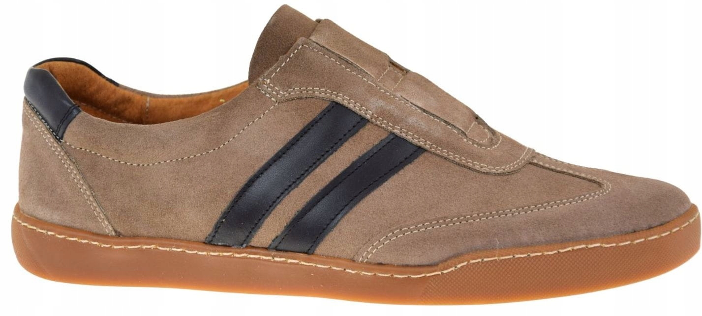 Pánské kožené mokasíny Iguana Lider 427A-959 sportovní polobotky nubuk VEL.45