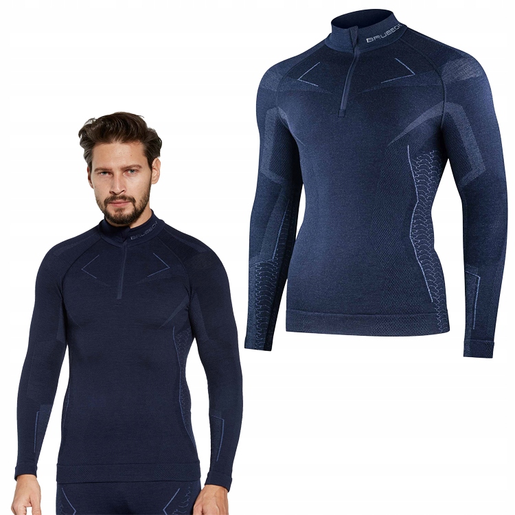 Bluza męska bielizna termoaktywna Brubeck Extreme Merino ciepła wełna M