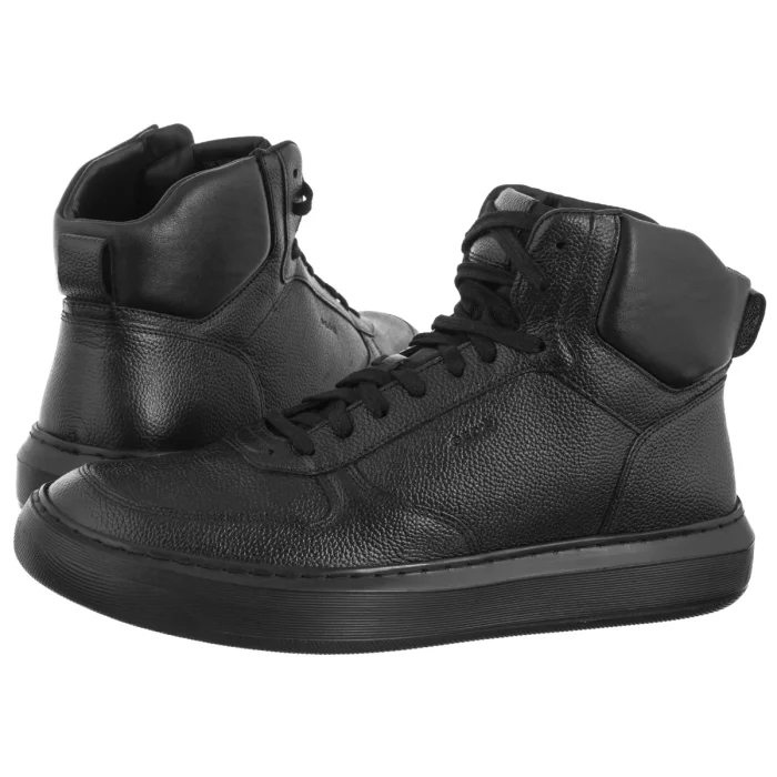 Kožené pánské boty Geox U Deiven D Black U565WD Černé