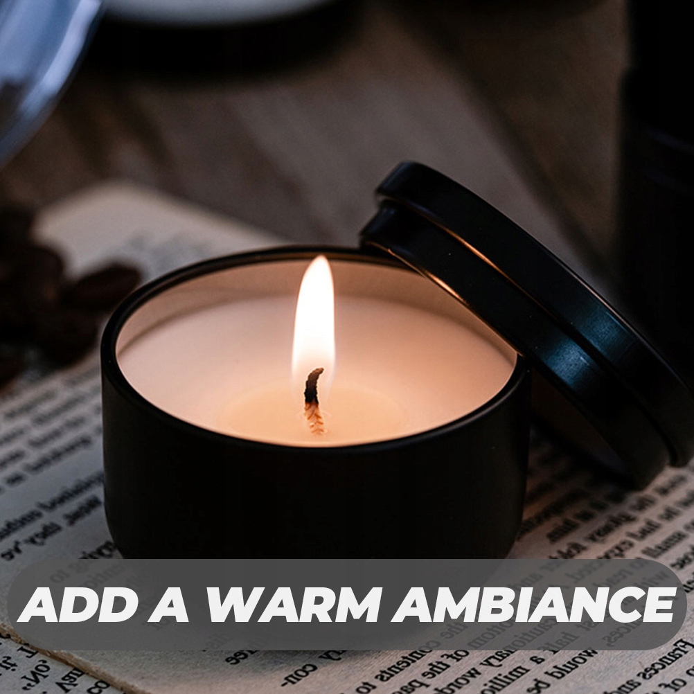 4 SZT. ŚWIECE ZAPACHOWE W PUSZCE MAŁE ŚWIECE W BLASZANIU Marka bez marki