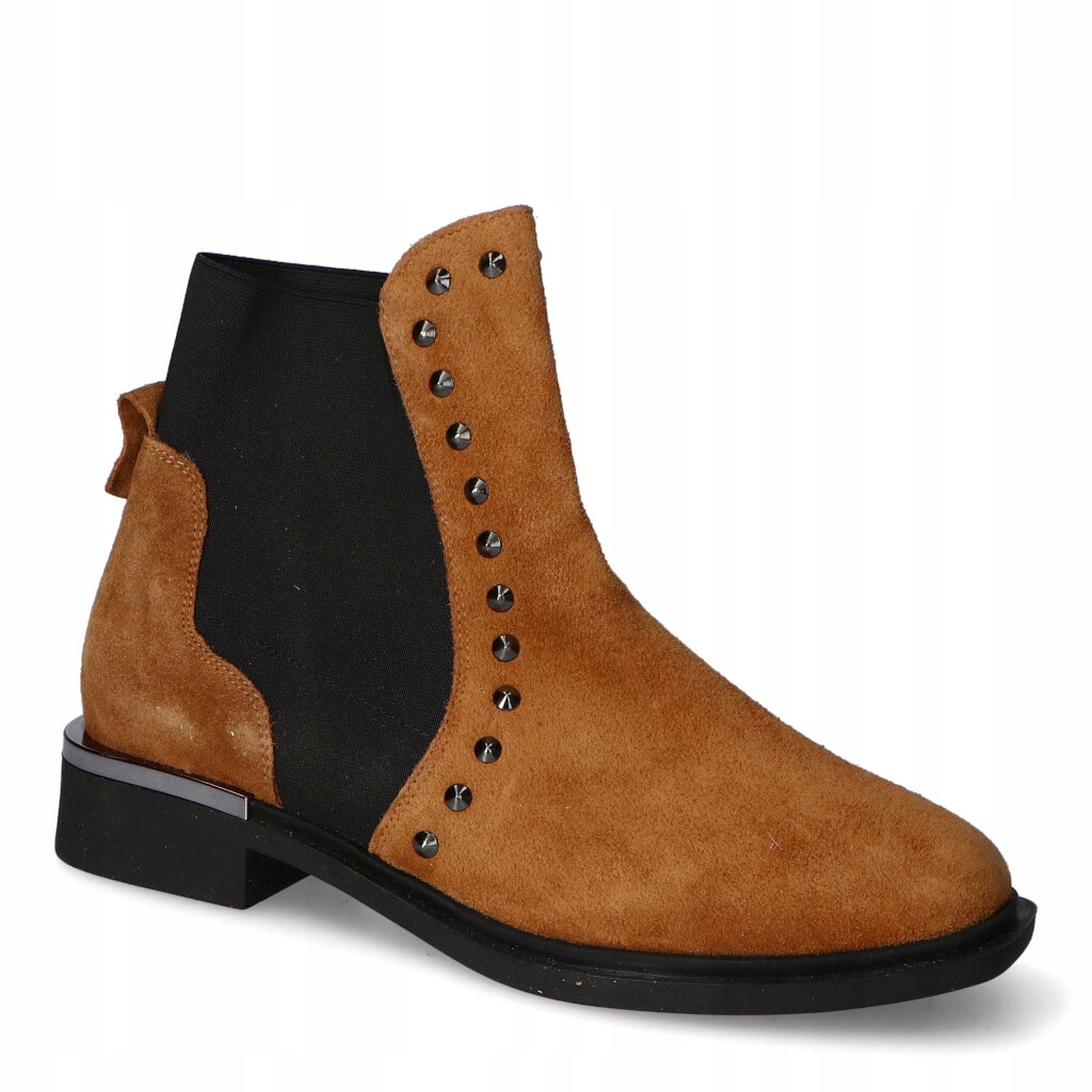 Kotníkové Boty Damiss 545 Koniak velur 37