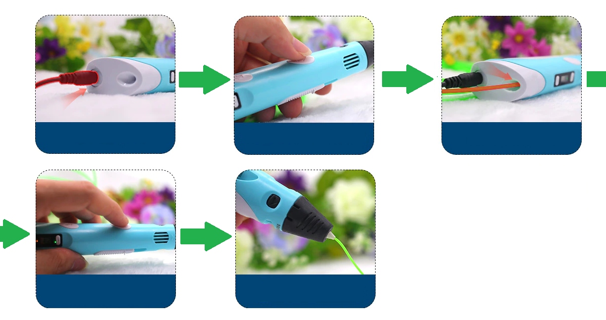 DŁUGOPIS 3D DLA DZIECI DRUKARKA 3D PEN WKŁADY 110 M PLA SZABLONY ZESTAW 8w1 Certyfikaty, opinie, atesty CE EN 71