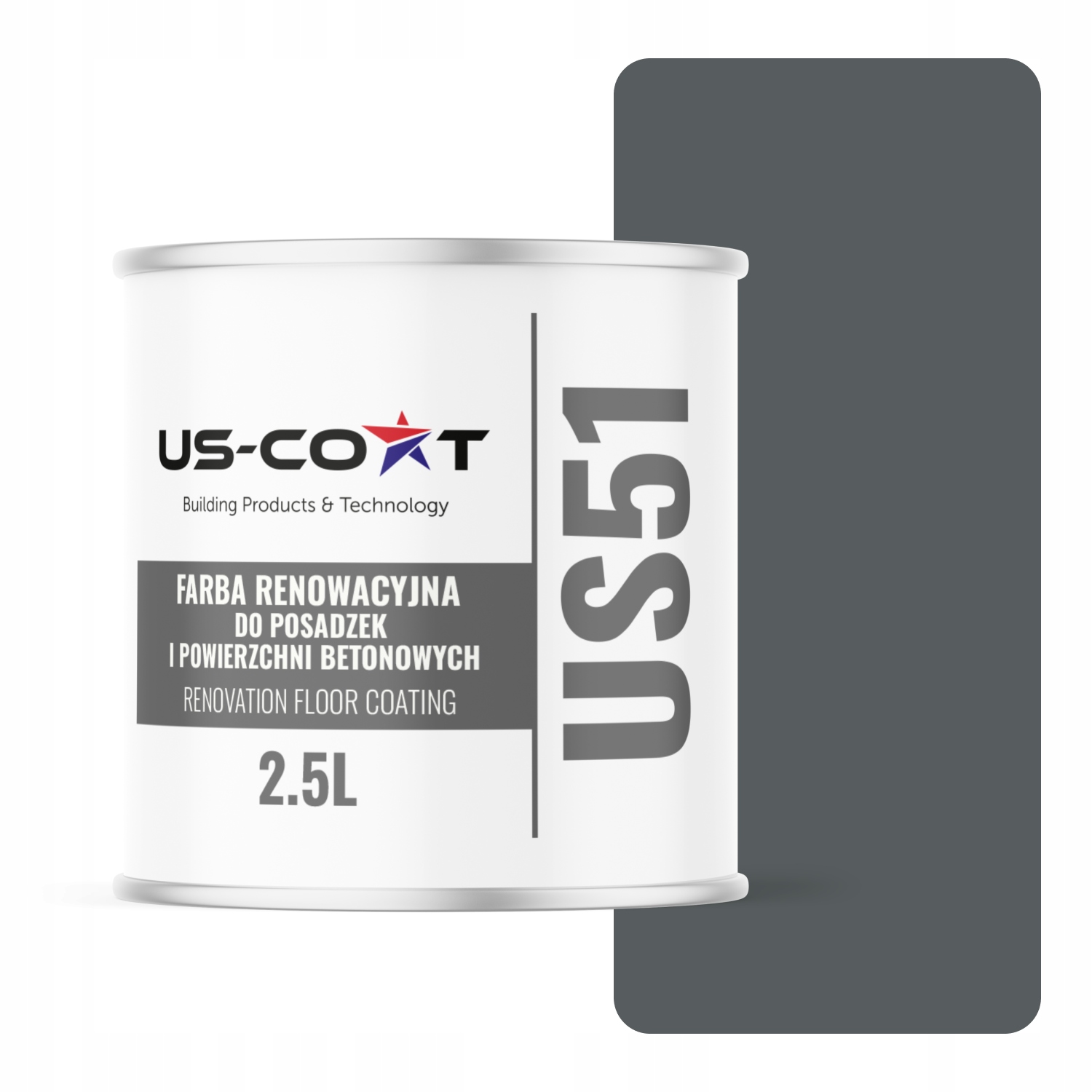 Farba Na Renováciu Podláh Betón Garáž Šedá Bazaltová RAL7012 Polomatná 2,5 L