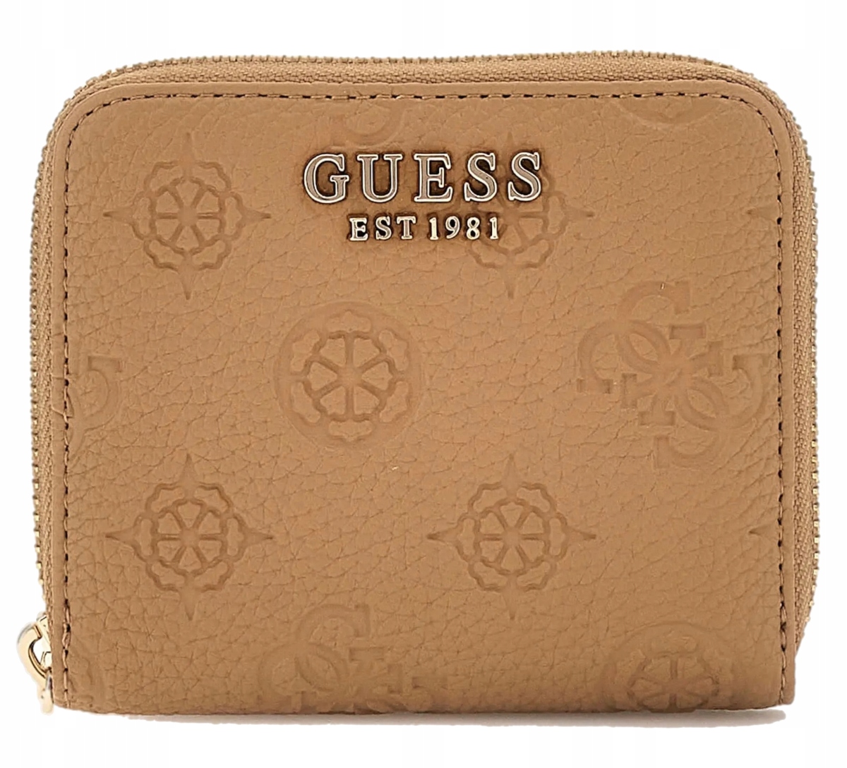 Malá Dámská Logovaná Béžová Peněženka V Dárek Krabičce Guess