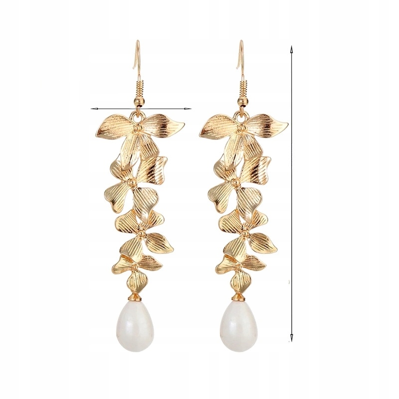 KOLCZYKI NIEPLEJĄCE WARSTWOWE PERŁY ORCHIDEI EAN (GTIN) 4894967081570