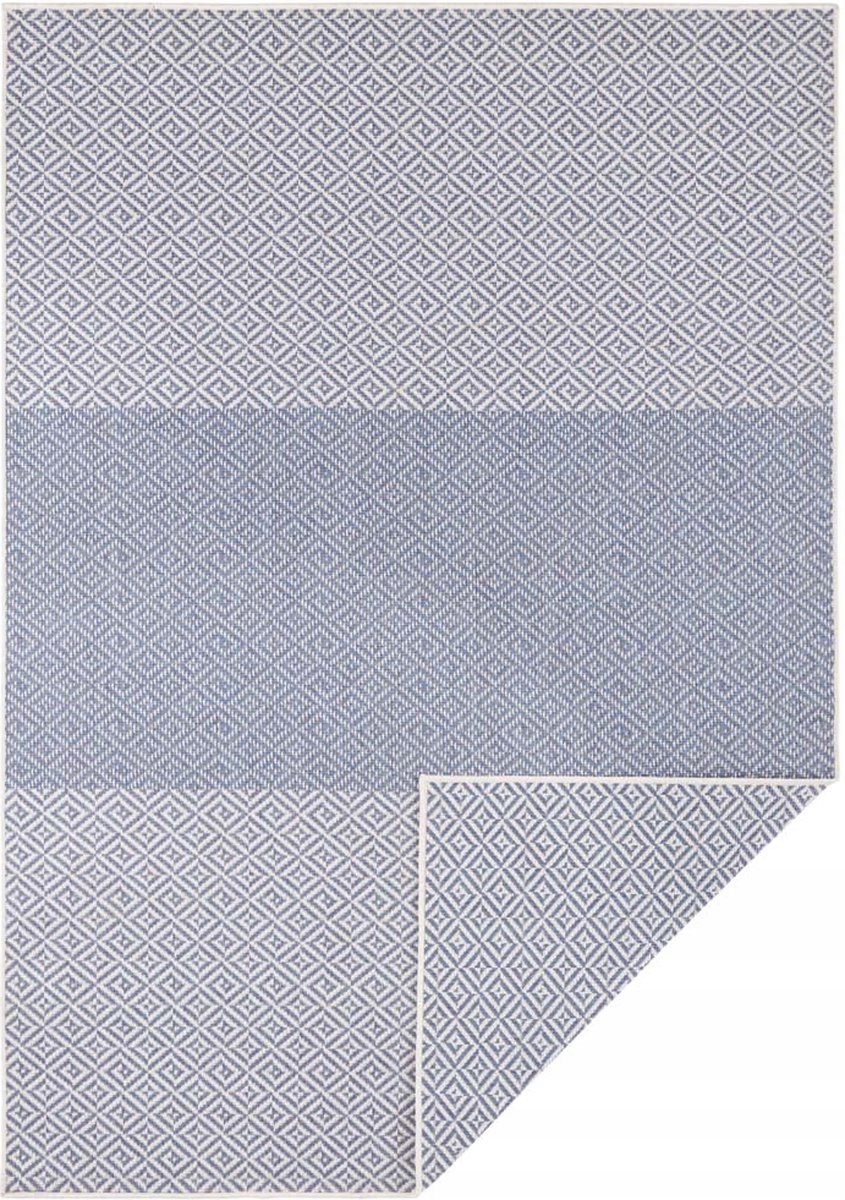 Koberec na terasu modrý obojstranný Borneo 160x230