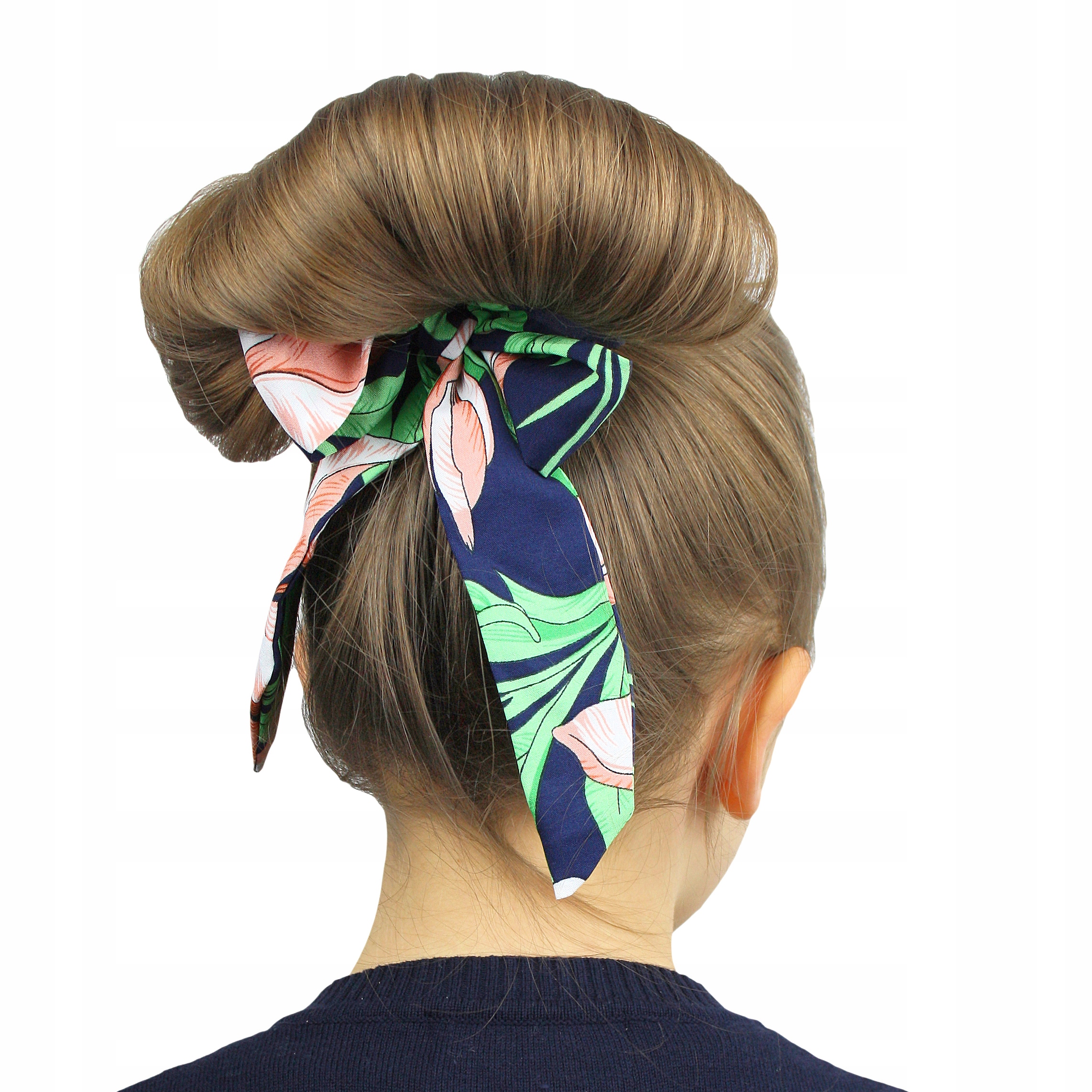 SCRUNCHIE OWIJKA GUMKA DO WŁOSÓW DLA DZIEWCZYNKI Cechy z kokardą