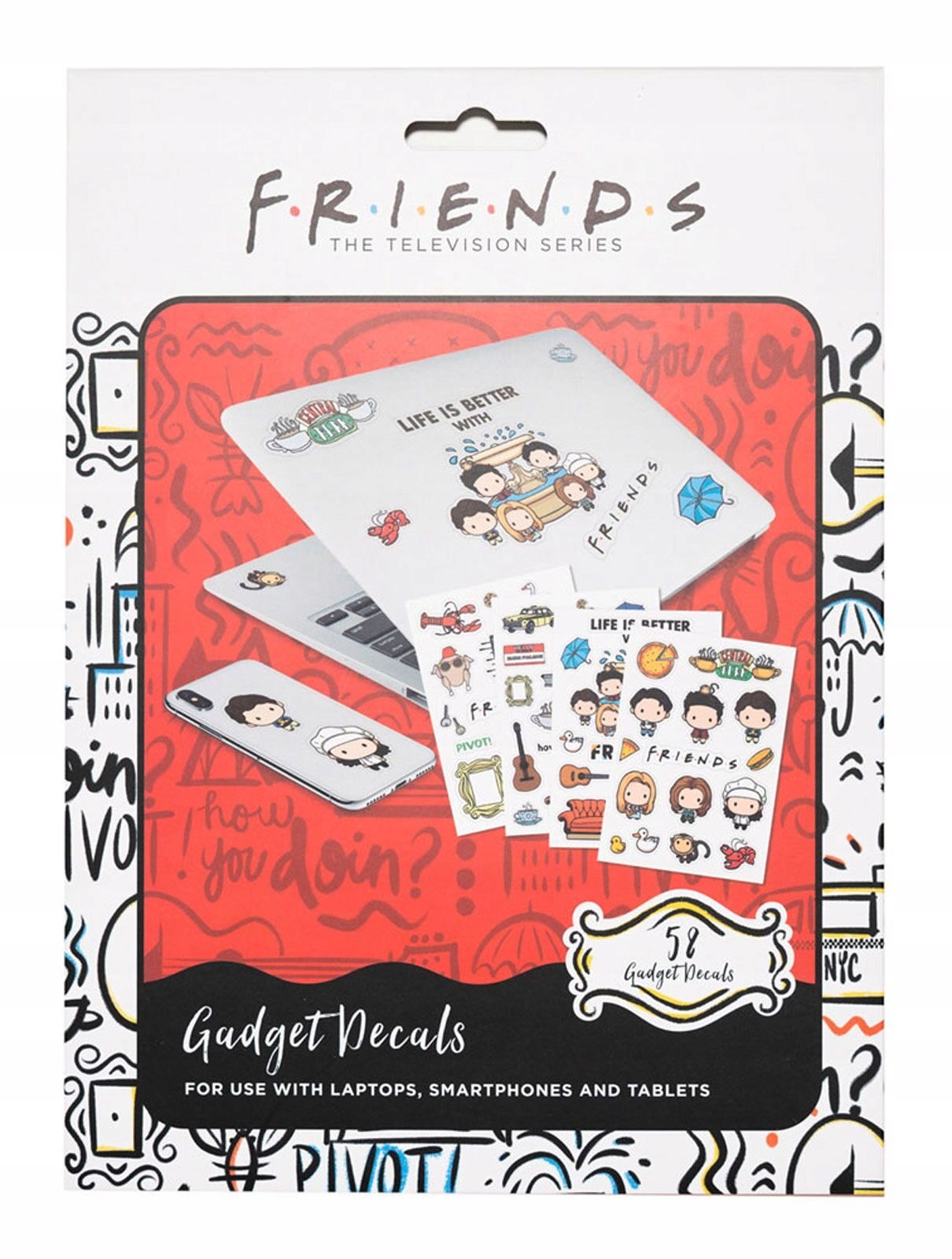 

Friends Przyjaciele naklejki na laptopa