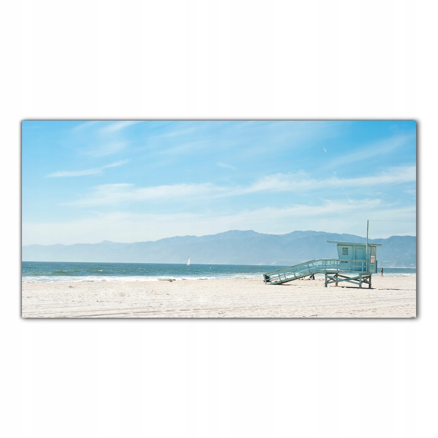 

Obraz na szkle Foto Wenecja Plaża Ratownik 120x60