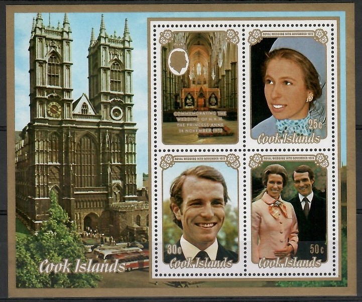 Wyspy Cooka 1973 Mi bl 30 Czyste **