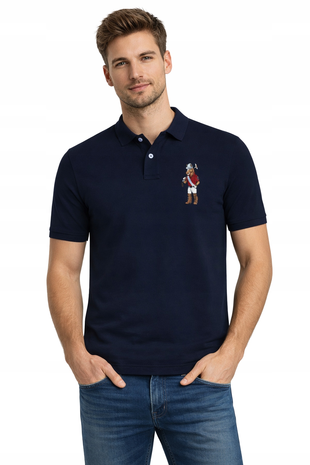 U.s. Polo Assn. Pánská Polokošile MUP3056-J09 bavlněná modrá barva