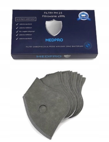 FILTR FILTRY PM2.5 do MASECZEK MASEK HEPA 12 sztuk ZESTAW Model pm 2.5