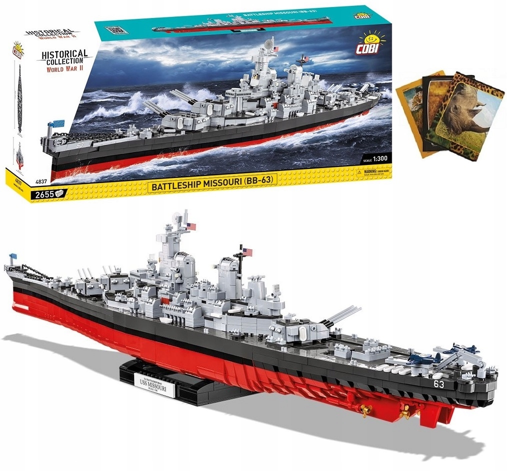 

Klocki Cobi 4837 Missouri Battleship BB-63 2640 Kl