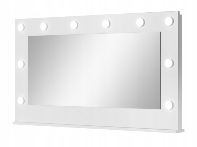 Biurko 120 szuflady Afra biały połysk Kolekcja Afra