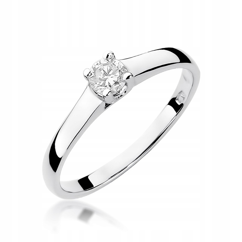 

Pierścionek z Diamentem 0,20 ct 0,585 Grawer
