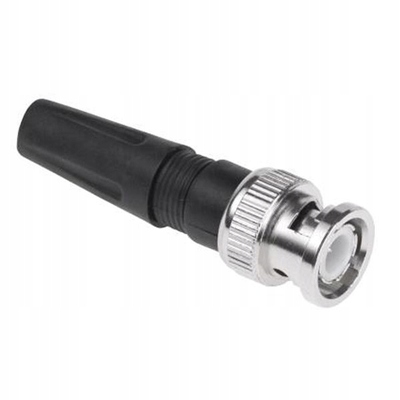 Wtyk BNC skręcany z odgiętką