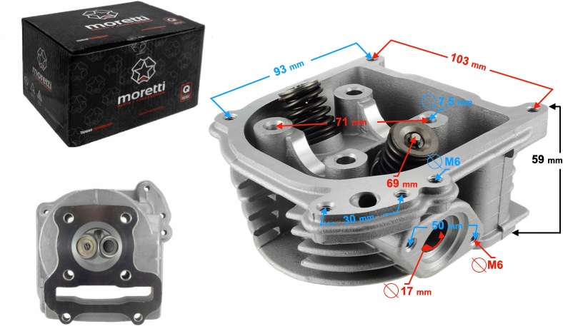 

Głowica 80CC Skuter Huragan 5 Z Silnikiem Poziomym