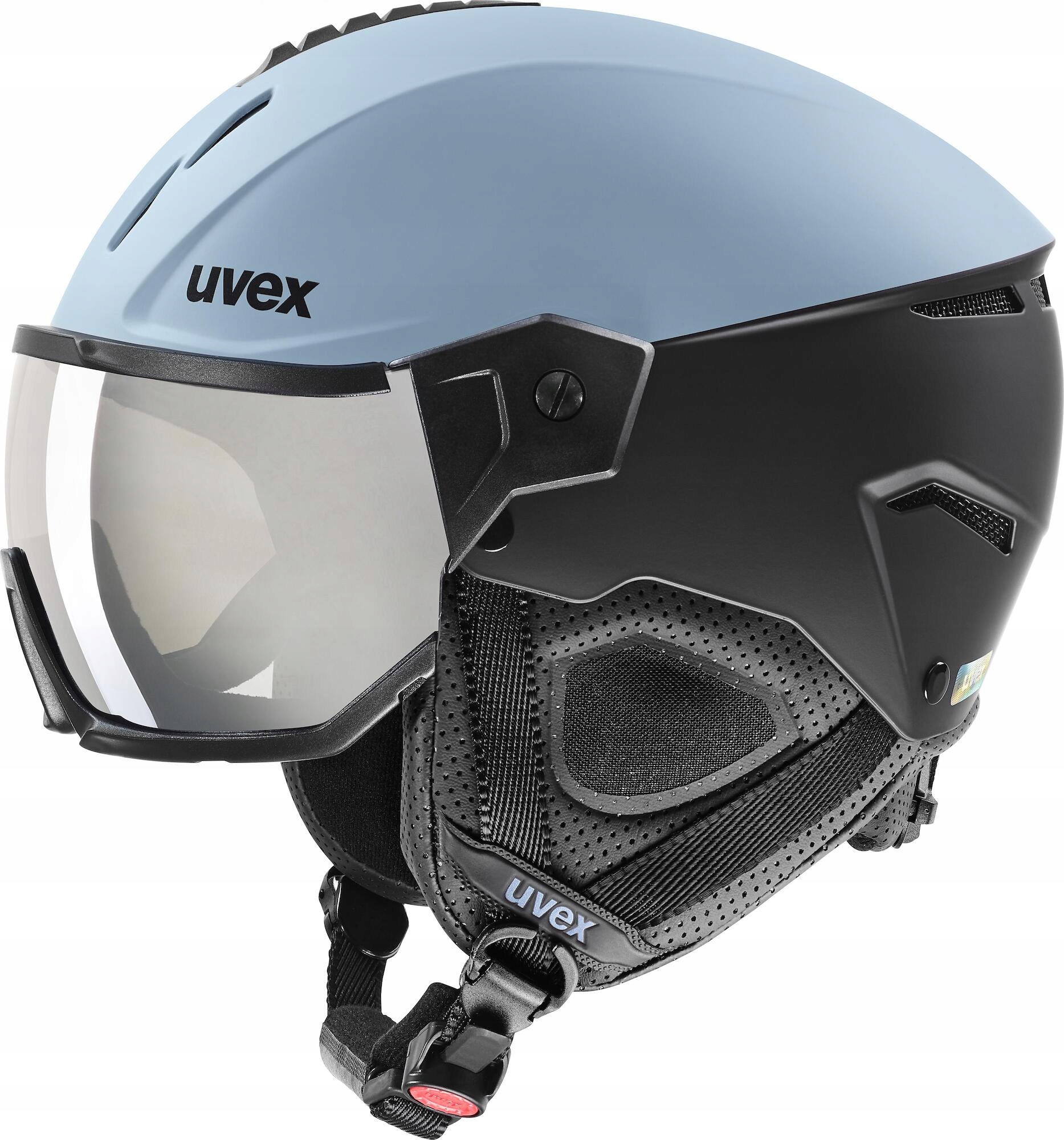 Lyžařská přilba Uvex Instinct Visor Glacier Black Mat L 59-61 cm