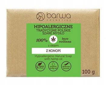 

Barwa Szare Mydło z olejem z konopii 100g