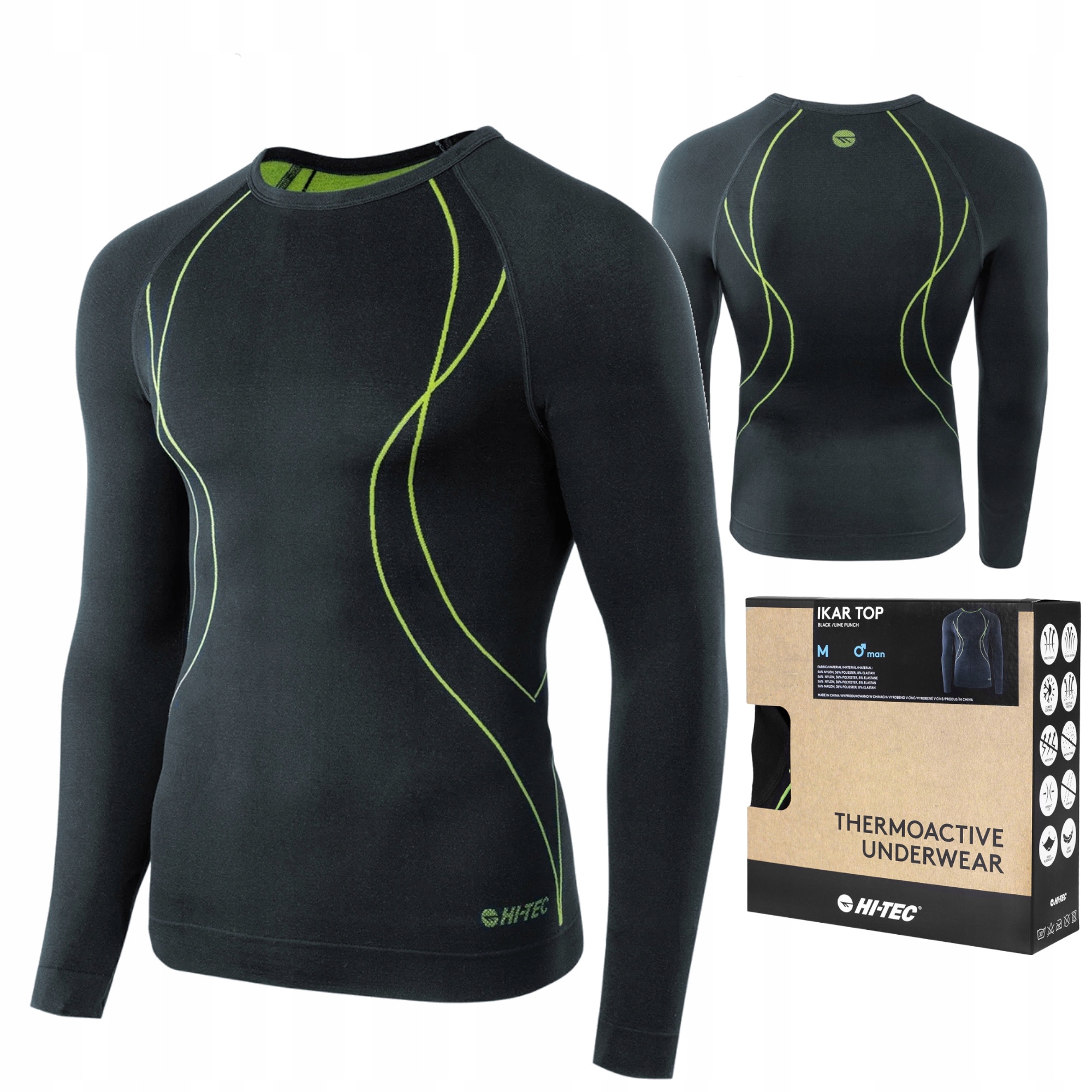 Bluza Bielizna Termoaktywna Męska Hi-tec Ikar L