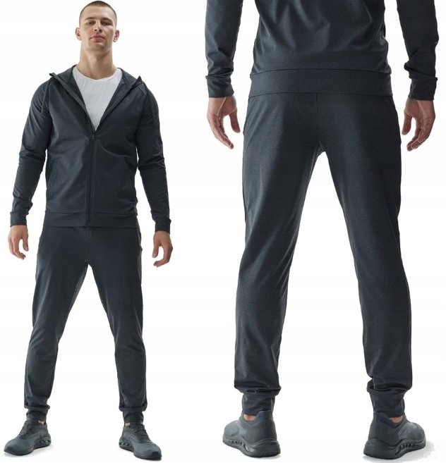 4F Męskie Ocieplane Spodnie Dresowe Treningowe Szybkoschnące TFTRM681 XL