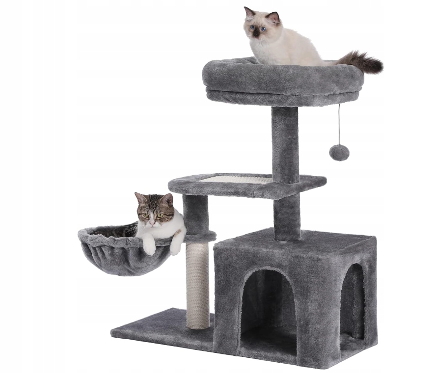 Drapak niski, legowisko, słupek do drapania, wieża Pawz Road
