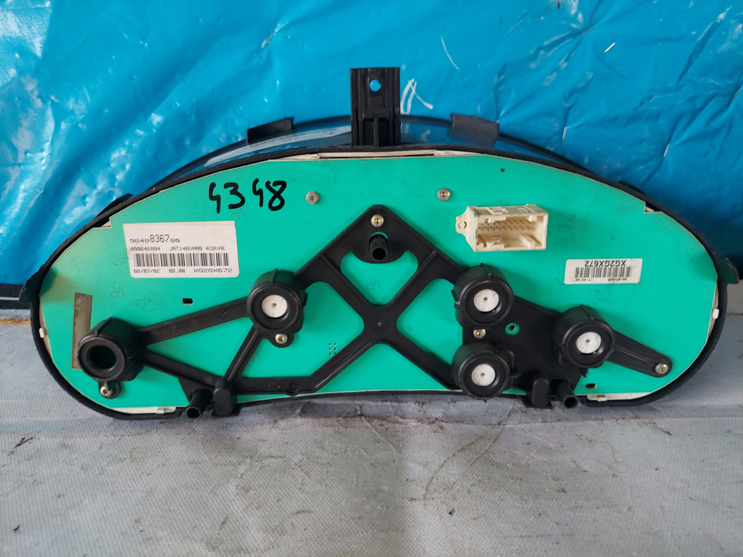 dials clock PEUGEOT 206 1.4 B 9648836780